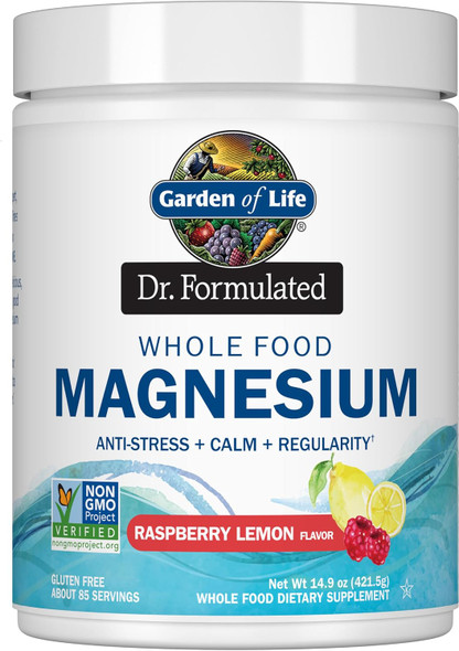 Garden of Life Dr. Formulated Magnesium Powder, Raspberry Lemon