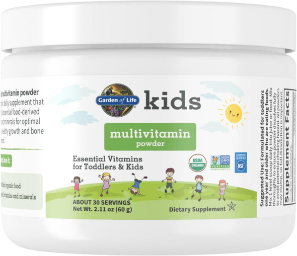 Garden of Life Kids Multivitamin Unflavored Powder Organic