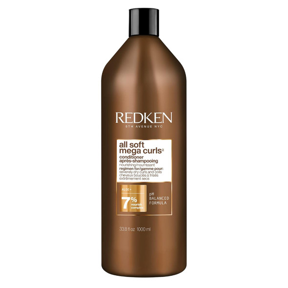 Redken All Soft Mega Curls Conditioner For Extremely Dry Curly & Coily Hair - Nourishes & Softens Severely Dry Hair