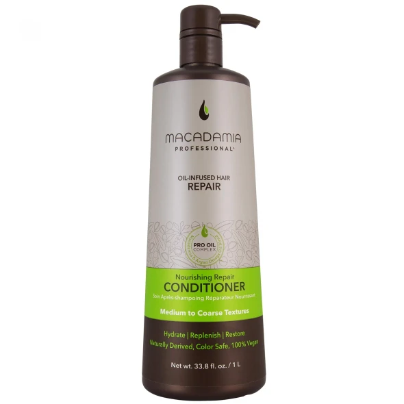 Macadamia Professional Hair Care Sulfate & Paraben Free Natural Organic Cruelty-Free Vegan Hair Products Nourishing Repair Hair Conditioner, 33.8oz