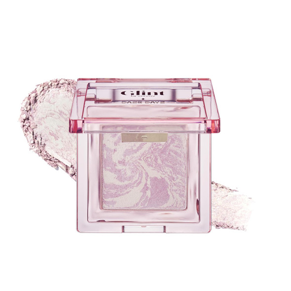 Glint by VDIVOV Glint Marble Highlighter  - Korean Makeup Inspired Baked for Smooth Radiant Glow Long-Lasting Wear Enriched with Micro Pearl Particles