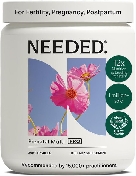 Needed Prenatal Multivitamin with Citrus Scent Insert 30 Day Supply