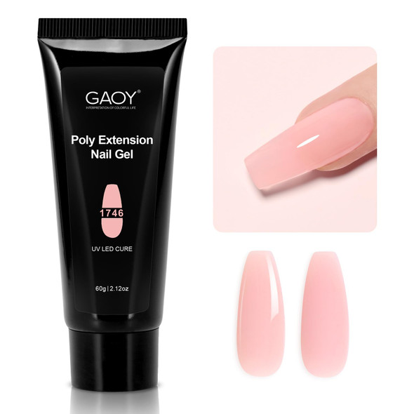 GAOY 60g Poly Gel for Nail Extensions, Builder Gel