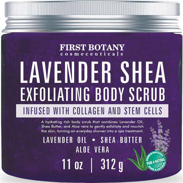 First Botany Body Scrub Natural Exfoliating Salt Scrub & Body and Face Souffle helps with Moisturizing Skin Acne Cellulite Dead Skin Scars Wrinkles