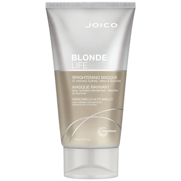 Joico Blonde Life Brightening Masque  For Blonde Hair Instant Hydration  Neutralize Chlorine and Detoxify Hair  Add Softness and Smoothness  Sulfate Free  With Monoi and Tamanu Oil