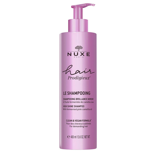 NUXE Hair Prodigieux High Shine Shampoo Nourishing & Cleansing Radiance Boost with Fermented Pink Camellia Oil