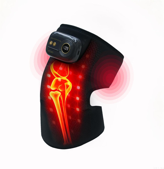 IUECSE Heated Knee Massager for Pain Relief  Knee Heating Pad with Vibration Rechargeable Knee Brace for Knee Elbow Relief  Massager for Men and Women