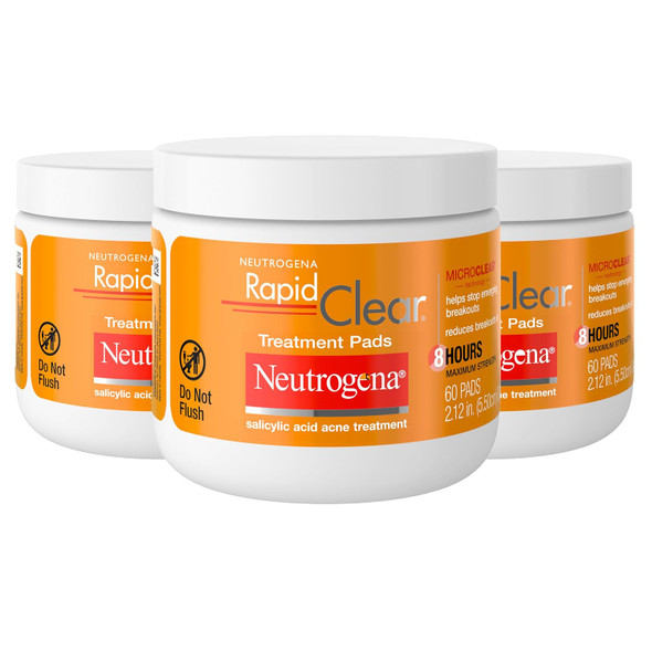 Neutrogena Rapid Clear Acne Treatment Pads Salicylic Acid