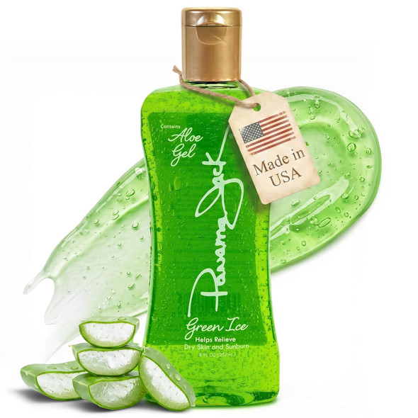 Panama Jack Green Ice Aloe Vera Gel, 8 OZ (Pack of 1)