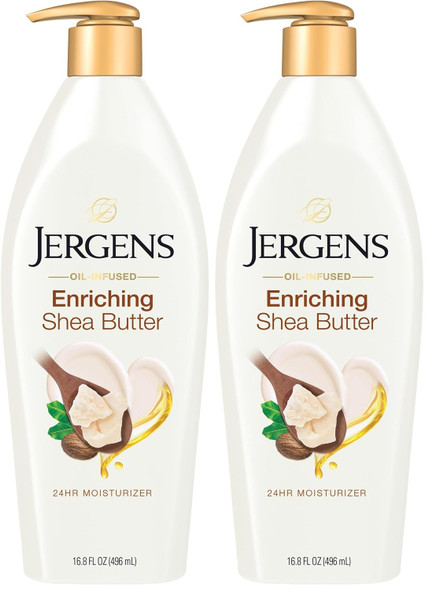 Jergens Shea Butter Body Lotion Deep Moisturizer for Dry Skin