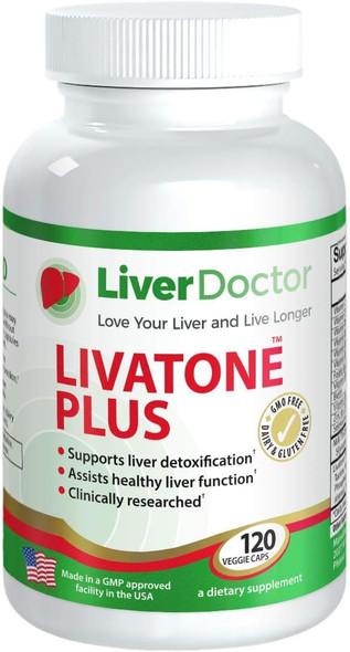 Plus Liver Detox Capsules Liver Cleanse and Detox Pills with Milk Thistle and Antioxidants