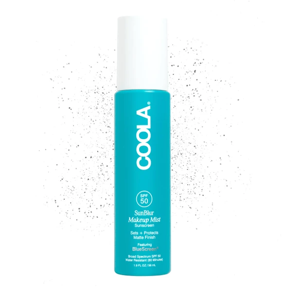COOLA SunBlur Matte Makeup Setting Spray SPF Face Sunscreen