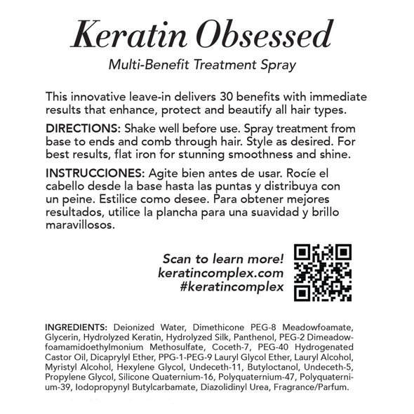 Keratin Complex  Keratin Obsessed Multi-Benefit Treatment Spray