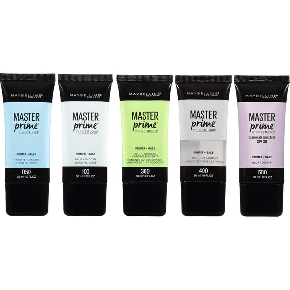 Maybelline Face Studio Master Prime Face Primer Makeup Base,Blur + Redness Control,(Pack of 2)