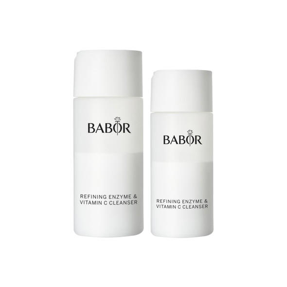 Babor Refining Enzyme and Vitamin C Cleanser Full and Travel Size Bundle