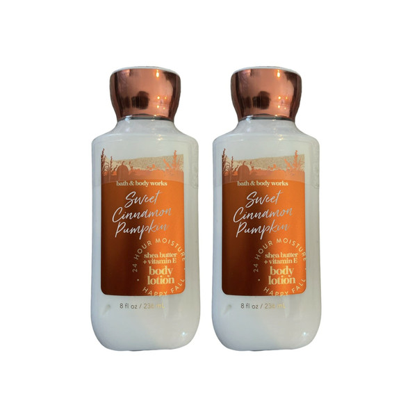 Bath And Body Works Set Of 2 Lotion Sweet Cinnamon Pumpkin Multicolor 8 Fl Oz