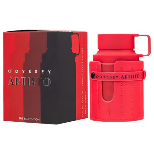 Armaf Odyssey Artisto The Red Edition " Woody Sweet Tropical Warm Spicy " Eau De Parfum Spray LongLasting Fragrance For Unisex 3.40 Ounce / 100 Ml
