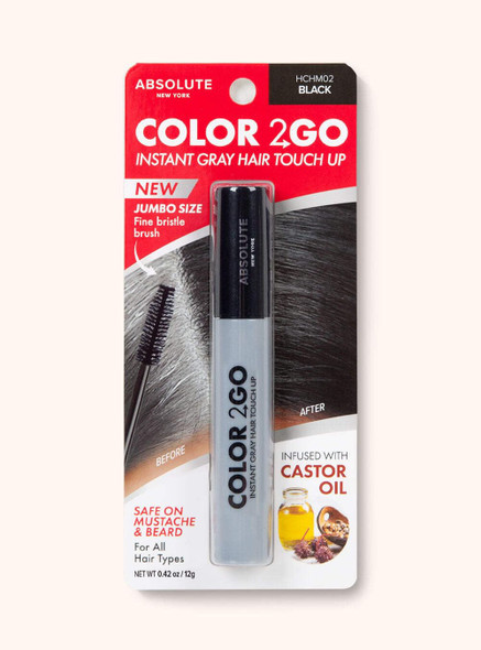 Absolute York Color 2 Go Hair Mascara Hchm02 Black.42 Oz