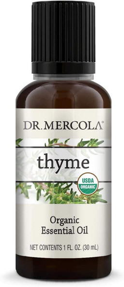 Dr. Mercola Organic Thyme Essential Oil - 1 oz