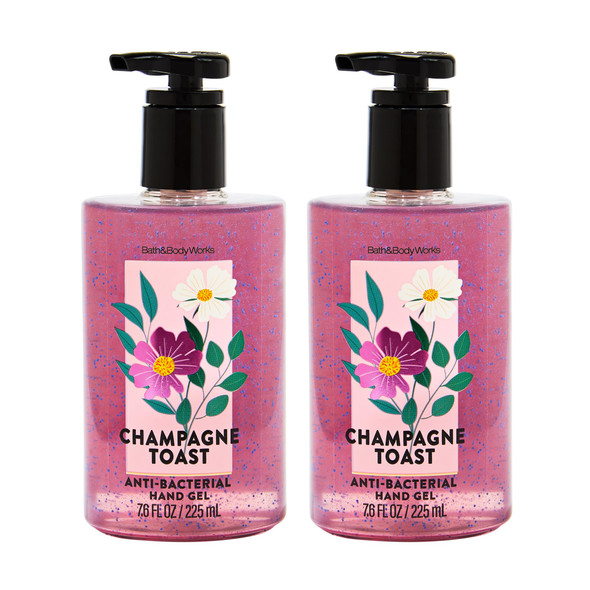 Bath and Body Works Champagne Toast Hand Sanitizer With Pump Conditioning Hand Sanitizer For Soft Clean Hands Iconic Bubbly Fragrance Vitamin E and AloeInfused Thoughtful 2Pack