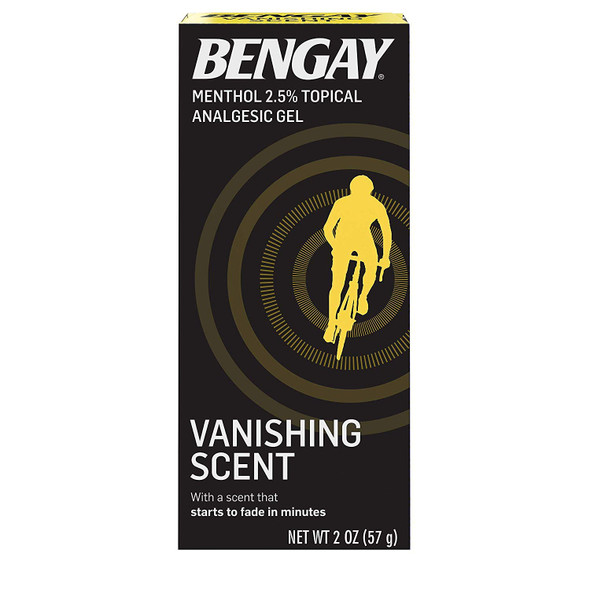 Bengay Menthol 2.5% Topical Analgesic Gel Vanishing Scent 2Oz