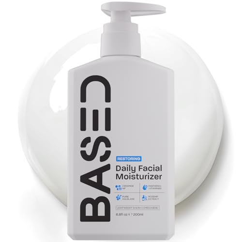 Based Bodyworks Based Men'S Daily Face Moisturizer Daily Facial Moisturizer With Squalane and Rosehip Oil Strengthens Skin Barrier All Skin Types 6.8 Fl Oz Pack Of 1