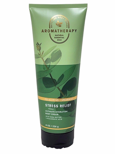 Bath and Body Works Aromatherapy Eucalyptus and Spearmint Body Cream With Natural Essential Oils 8 Ounce Eucalyptus and Spearmint 1 Item