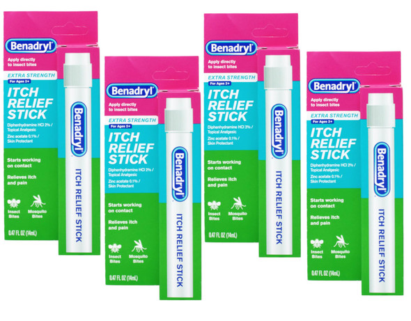 Benadryl Itch Stk Size 4.7Z Benadryl Extra Strength Itch Relief Stick4 Pack