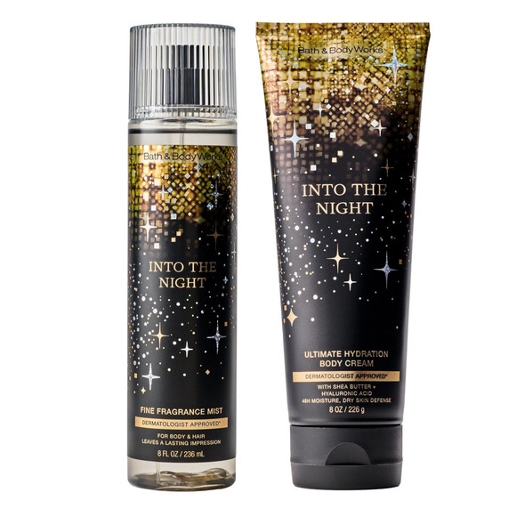 Bath and Body Works Fine Fragrance Mist + Body Cream Into The Night