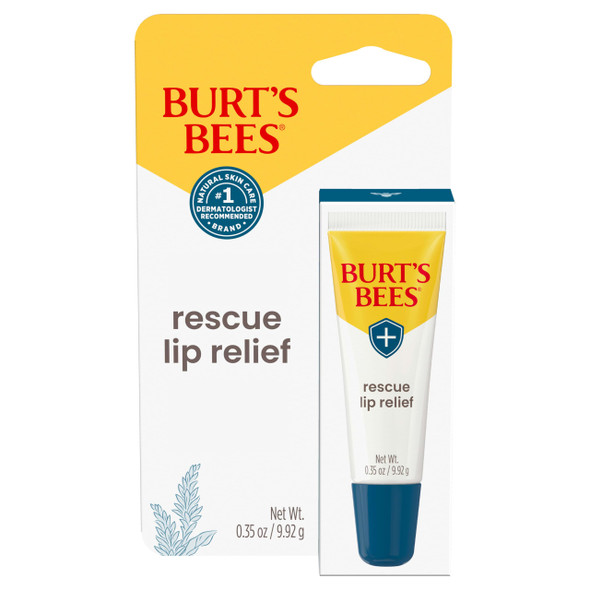 Burt'S Bees Rescue Lip Relief With Shea Butter And Echinacea 100% Natural Origin 0.35 OuncesPack May Vary