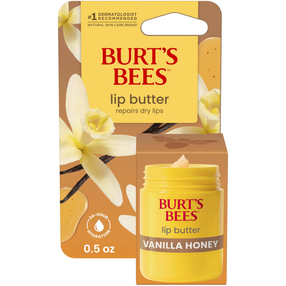 Burt'S Bees Vanilla Honey Lip Butter Balm 0.5 Oz.