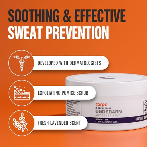 Carpe Clinical Grade Underarm Wipes Unrivaled Antiperspirant Wipes For Armpit Sweat Prevention. Combat Sweat Block Excessive Sweating and Help Control Hyperhidrosis.15 Anti Sweat Wipes.