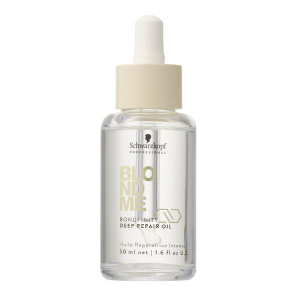 Blondme Bondfinity Deep Repair Oil For Blonde Hair Reduces Frizz Heat Protection Prevents BreakageFor Blonde Lightened and Grey Hair 1.6 Fl Oz