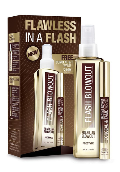 Brazilian Blowout Flash Blowout and Conceal and Tame Wand Fast Dry DeFrizz