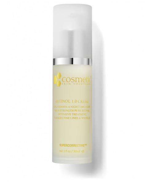 Cosmetic Skin Solutions Retinol 1.0 Cra Me For Face And Neck Anti Aging Retinol Moisturizer For Wrinkles And Fine Lines Hydrating Night Cream With Vitamin A E B5 Hyaluronic Acid and Ceramides 1 Fl Oz