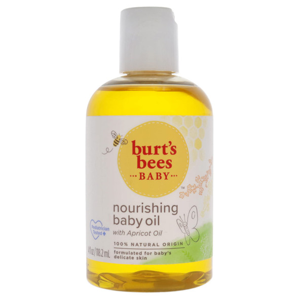 Burt'S Bees Baby Nourishing Baby Oil 100% Natural Origin Baby Skin Care 4 Ounce Bottle