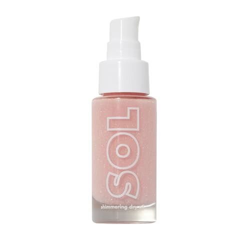 Colourpop Sol Mini Shimmering Dry Oil Body With Coconut Argan and Marula Oils RadianceBoosting Body Care Nourishes Skin And Leaves A Luminous Finish Pink Champagne 0.88 Fl Oz