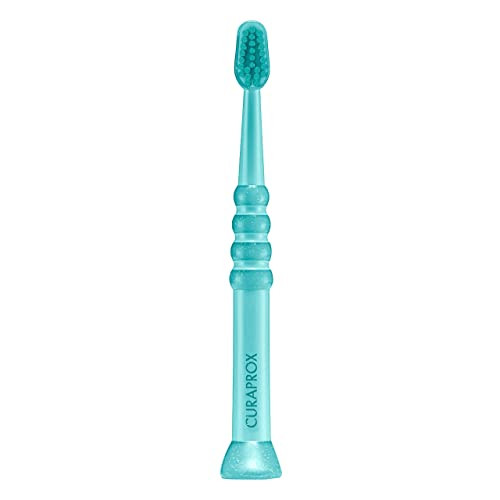 Curaprox Baby Toothbrush " For Toddlers And Infants UltraSoft Curena Bristles For Gentle Cleaning GreenGreen Single Pack
