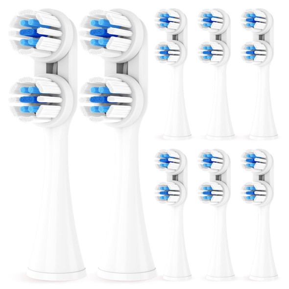 Densecc Toothbrush Heads Compatible With Spinbrush Old Version Pro Clean/Pro Whiten Battery Powered Electric Toothbrush 8 Pack