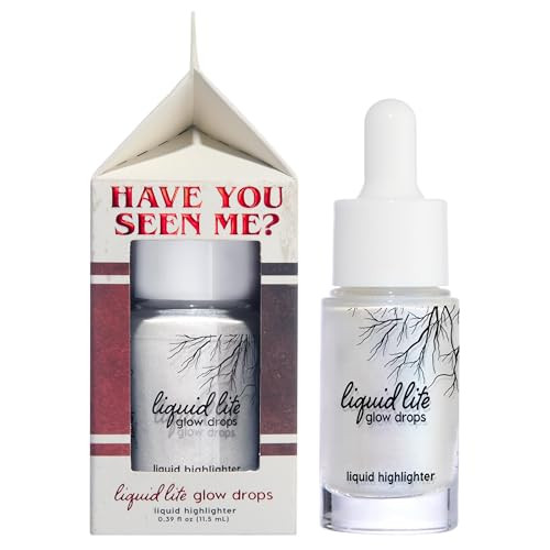 Colourpop X Stranger Things Liquid Highlighter Body and Face Highlighter Glow Drops Illuminates Your Complexion For The Ultimate Glow Infused With Vegan Squalane For Hydration 0.06 Oz