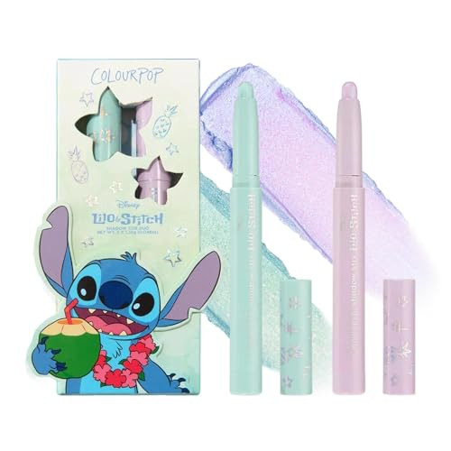 Colourpop X Stitch Cute And Feisty Shadow Stix Makeup Kit Limited Edition Duochrome Eyeshadow Makeup Set Vegan and CrueltyFree Cream Eyeshadow Sticks With HighPigment and Metallic Finishes 2 Count