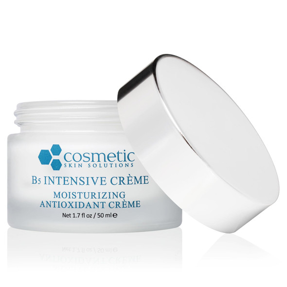 Cosmetic Skin Solutions B5 Intensive Cra Me " Hydrating Day and Night Face Moisturizer With Hyaluronic Acid Squalane and Vitamins B3 B5 and E " Lightweight AntiAging Cream For Dry Oily and Combination Skin " 1.7 Fl Oz