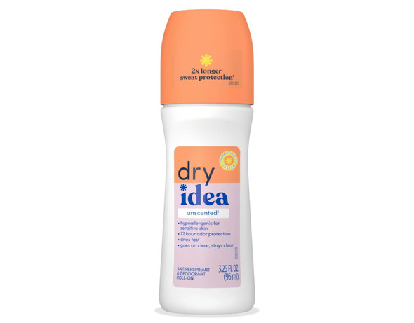 Dry Idea Advanced Antiperspirant Deodorant RollOn Unscented3.25 Oz Pack Of 3
