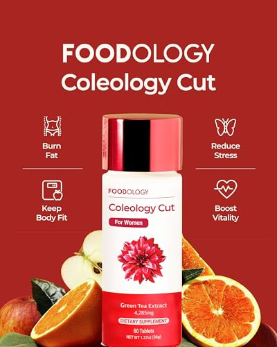 Foodology Coleology Cut Pack Of 30 Days Green Tea Extract. Vitamins and Minerals. 160 Tablets