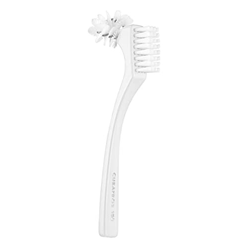 Curaprox Bdc Denture Cleaning Brush " For Gentle and Thorough Denture Care Omega Brush Design For HardToReach Areas Ergonomic Handle Mint Engineered In Switzerland
