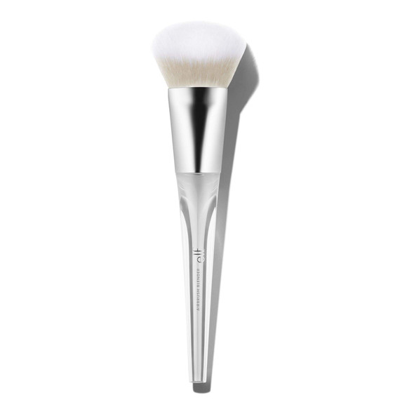 E.L.F. Precision Airbrush Blender Angled Makeup Brush For Applying Liquids Creams Or Powders Creates Sheer Or Full Coverage Vegan and CrueltyFree