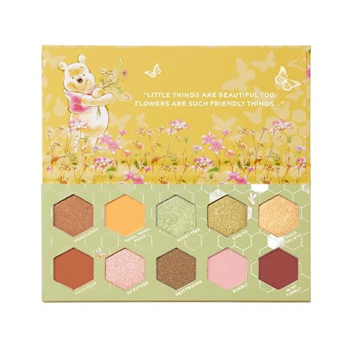 Colourpop Winnie The Pooh Bundle " Sweet As Can Bee Eyeshadow Palette and Hunny Pot Lip Scrub and Mask Set " HoneyInspired Makeup and Lip Care Duo 0.4 Oz 2 Count