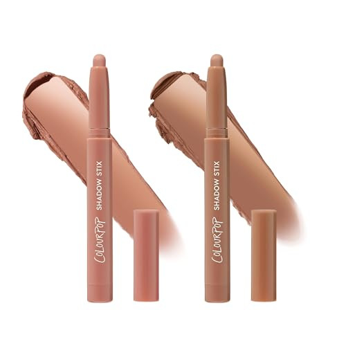 Colourpop Shadow Stix Bundle Cream Eyeshadow Stick With LongLasting Color Bare With Me and Cocktail Party Pack Of 2 0.05 Oz Each