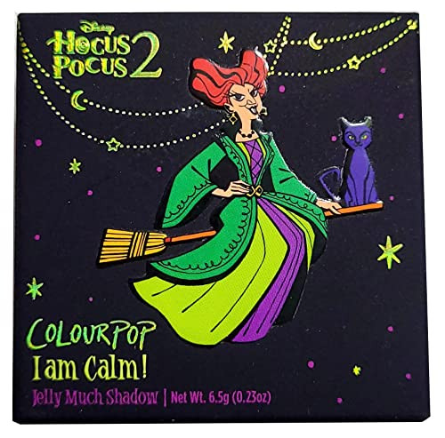 Colourpop Hocus Pocus 2 Jelly Much Eyeshadow Shimmery Pigmented Disney I Am Calm GreenishOpal Ivory