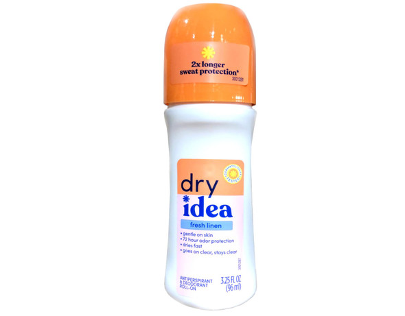 Dry Idea Fresh Linen RollOn Antiperspirant Deodorant 3.25 Ounces